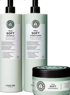maria nilaTrue Soft Bundle Shampoo 1000 ml & Conditioner 1000 ml & Masque 250 ml