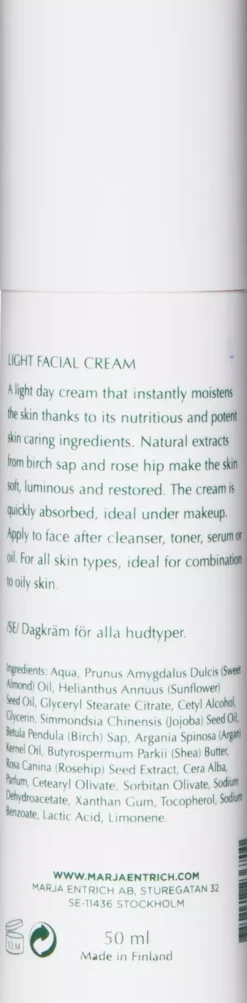 Marja Entrich Light Facial Cream 50 ml