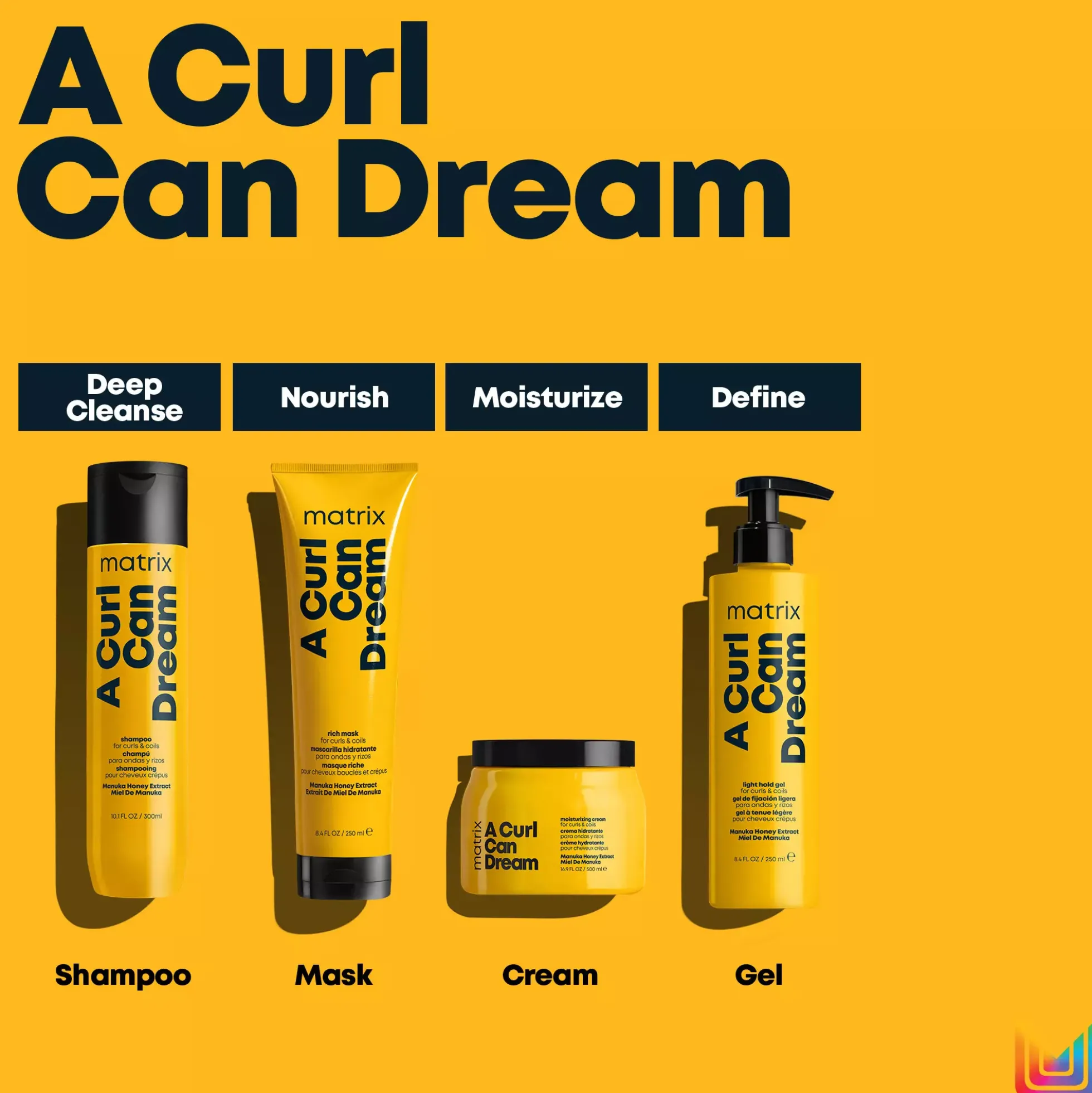 Matrix A Curl Can Dream Routine with Cream