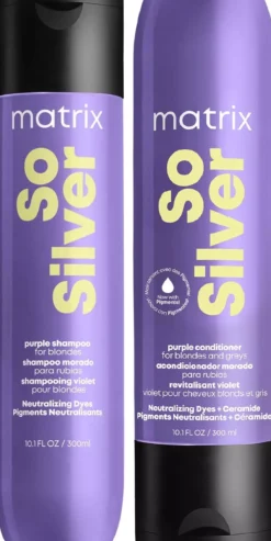 MatrixSo Silver Bundle Purple Shampoo 300 ml & Pigmented Conditioner 300 ml