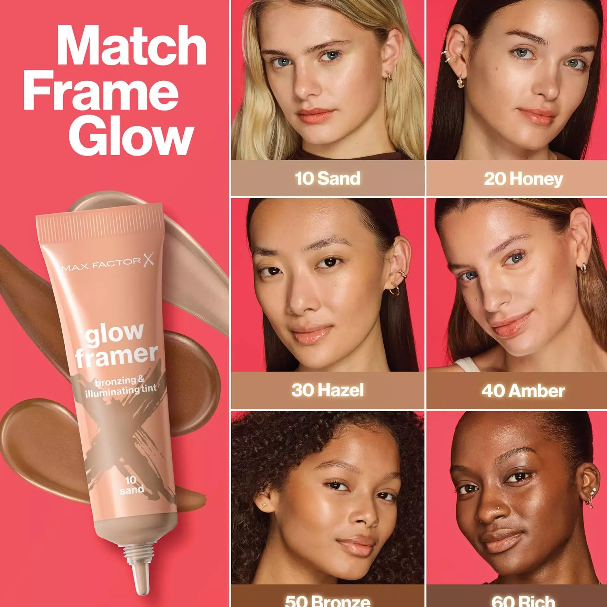 Max Factor Glow Framer Skin Tint 40 Amber