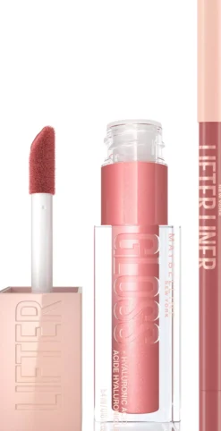 Maybelline New York Lifter Lip Bundle Gloss 003 Moon & Liner 07 Big Lift