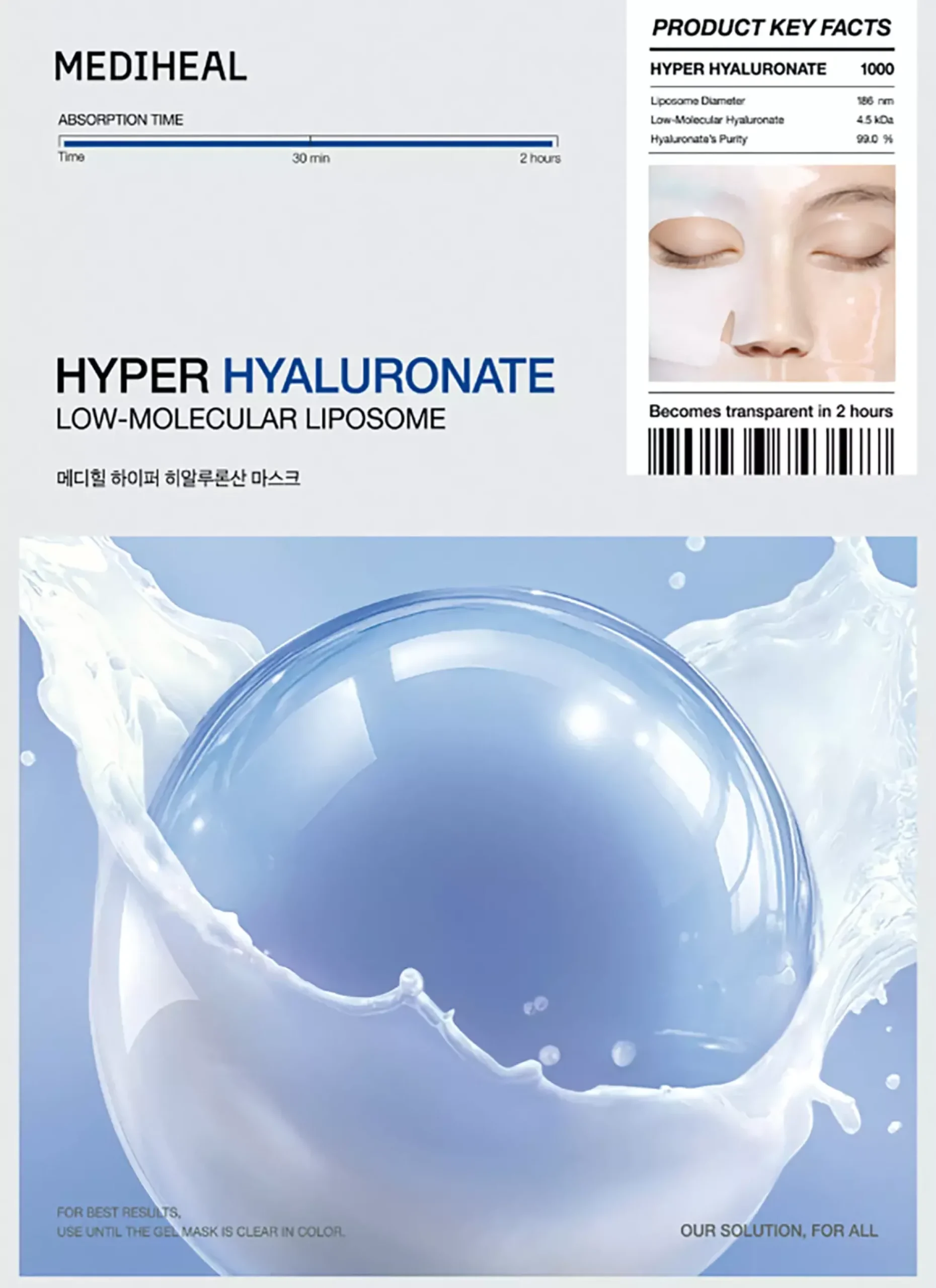 Mediheal Hyper Hyaluronate Mask 1 st