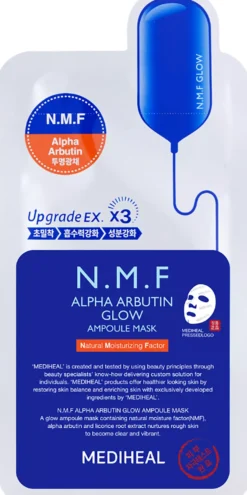 Mediheal N.M.F Alpha Arbutin Glow Ampoule Mask 1 st