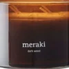 MerakiDark Wood Scented Candle Small
