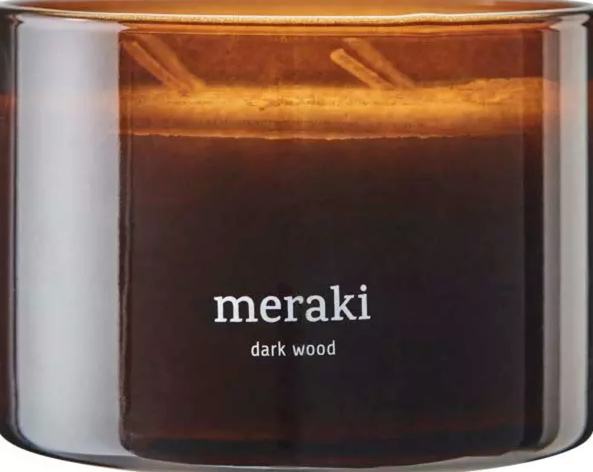 MerakiDark Wood Scented Candle Small