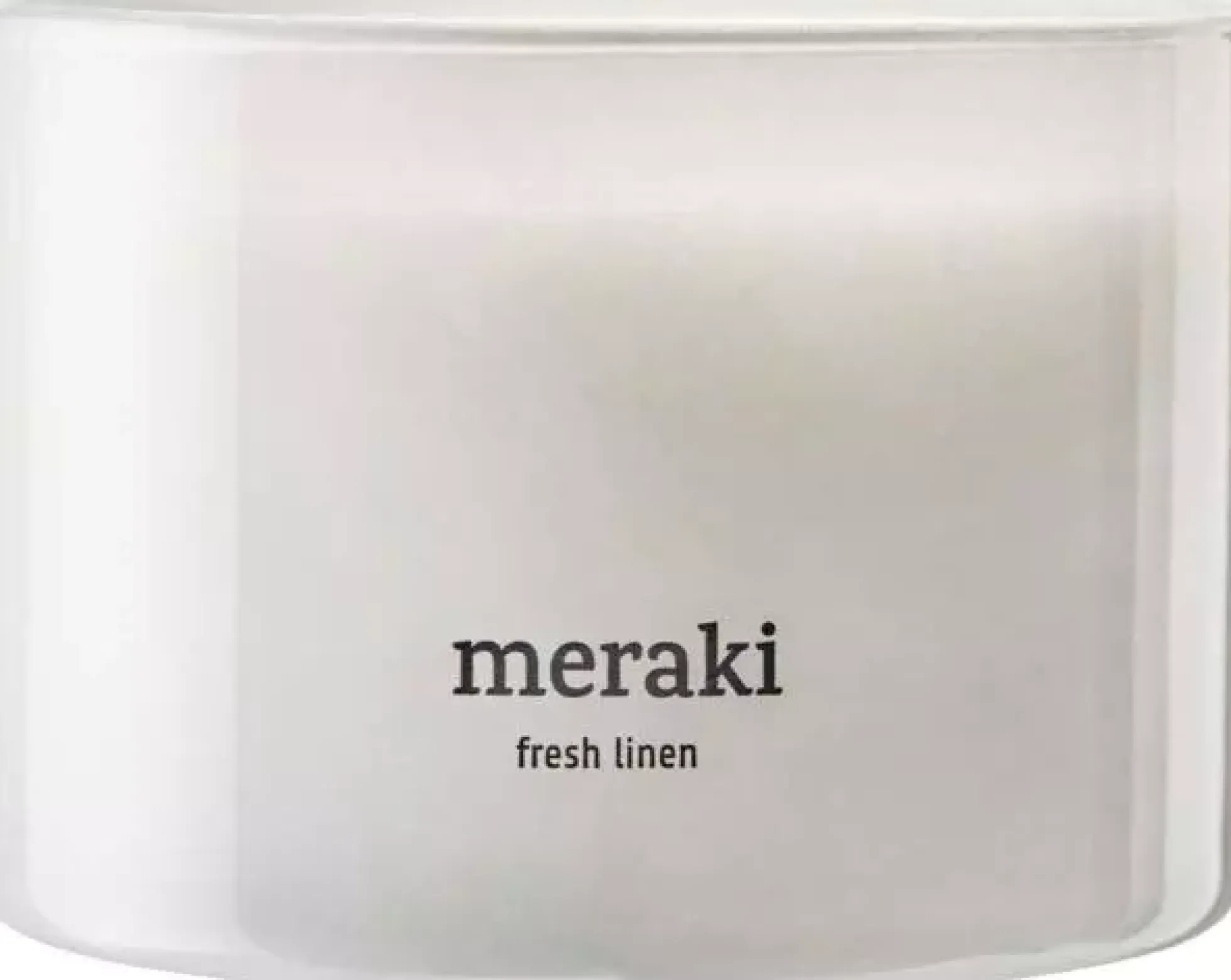 MerakiFresh Linen Scented Candle Medium
