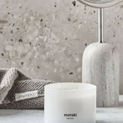MerakiFresh Linen Scented Candle Small