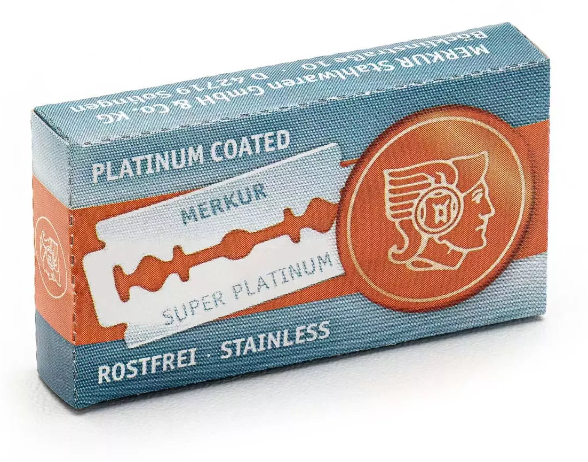 Merkur Solingen Double Edge Razor Blades Super Platinum Stainless x10