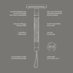 Mühle Companion Unisex Safety Razor Silver Matt Stone