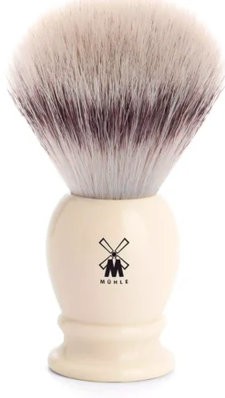 Mühle Syntetisk Rakborste Classic Resin Ivory Silvertip Fibre-L