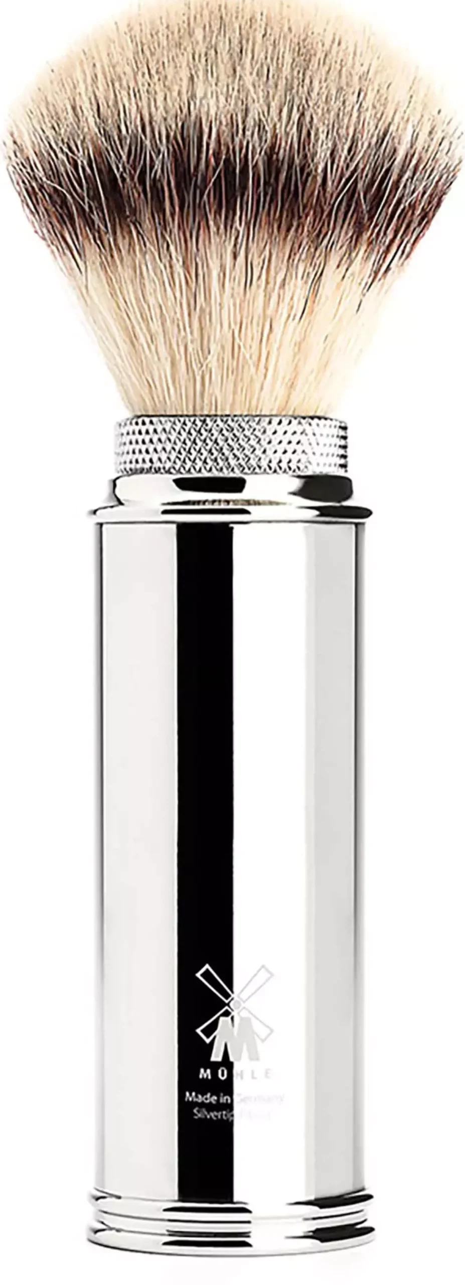 Mühle Syntetisk Reserakborste Chrome Silvertip
