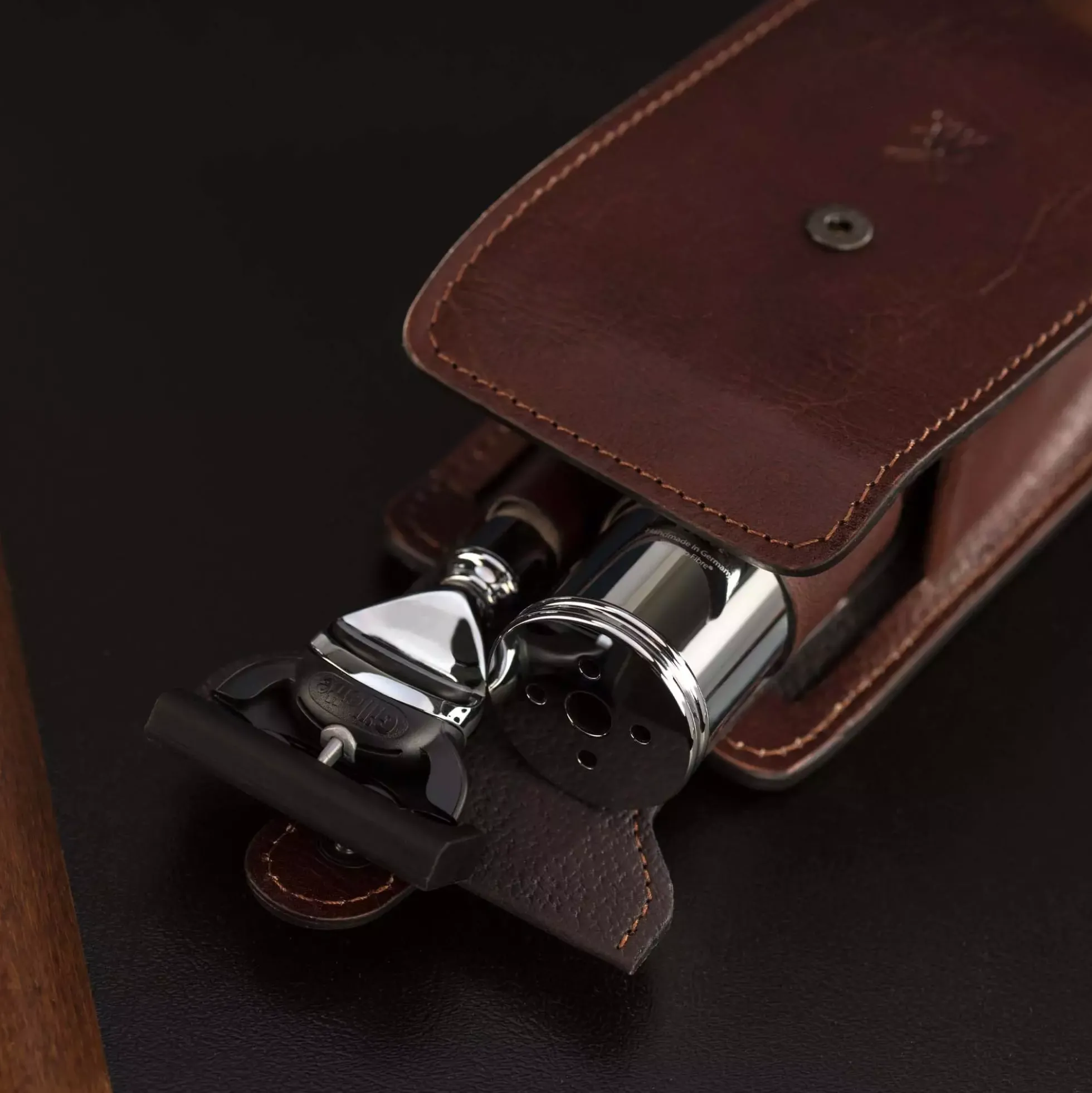Mühle Syntetisk Reserakborste Chrome Silvertip