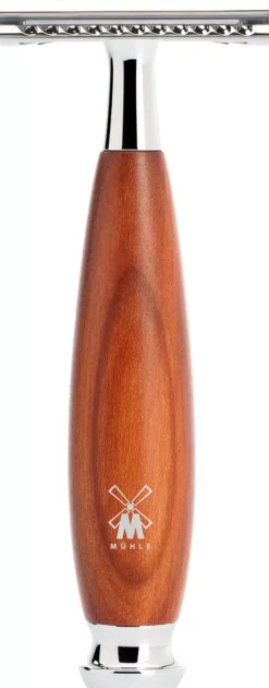 MühleVIVO Shaving Set Plum Wood Black Fibre Safety Razor