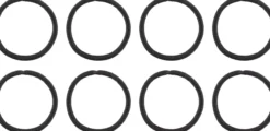 Mineas Hair Band Basic 8 pcs Black