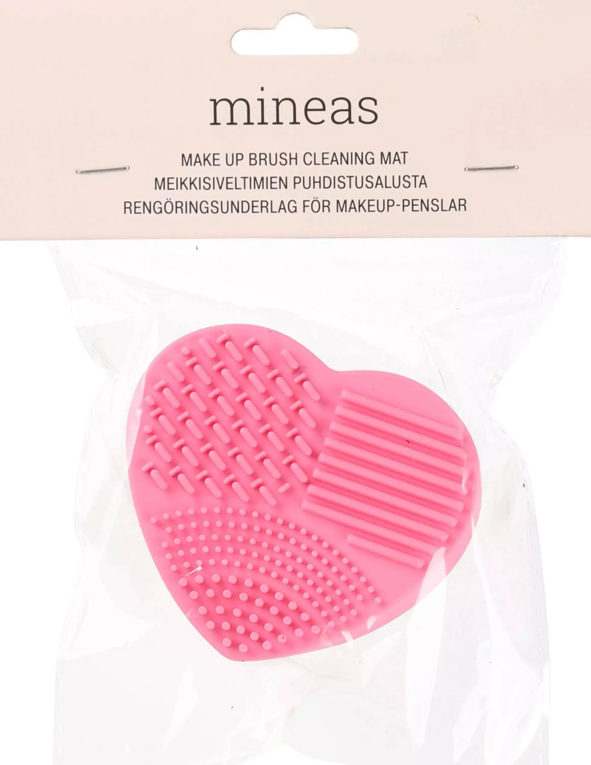 Mineas Make up brush cleaning mat hot pink