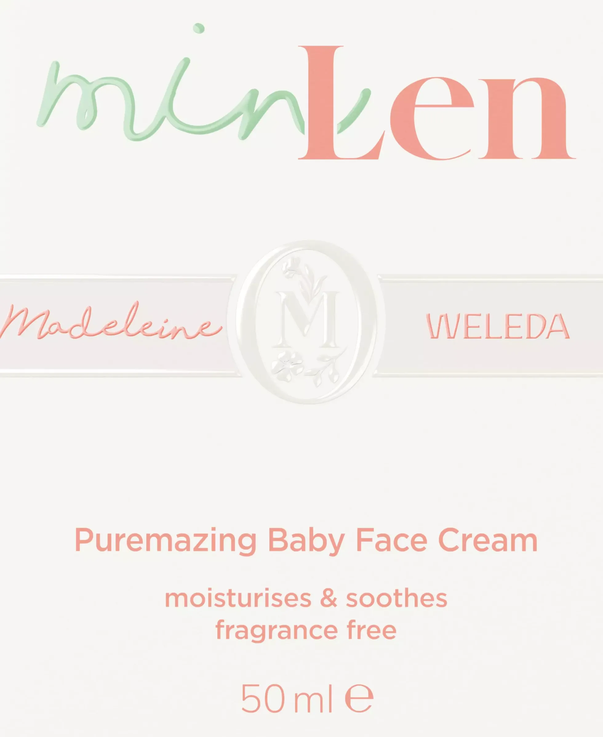 MinLen Puremazing baby face cream 50 ml