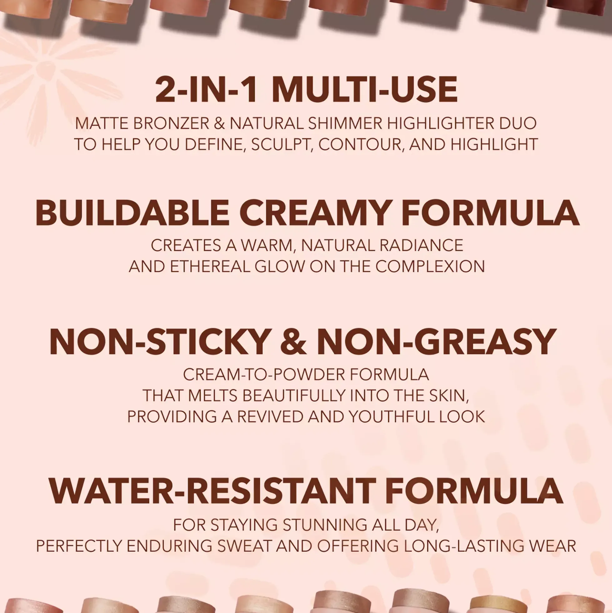 Moira Sculpt & Glow Duo Stick 500 Beach Happy