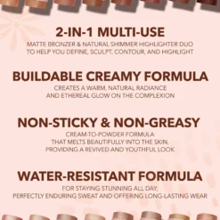 Moira Sculpt & Glow Duo Stick 300 Cool For Summer