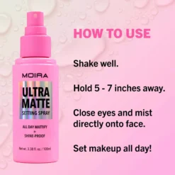 Moira Ultra Matte Setting Spray 100 ml
