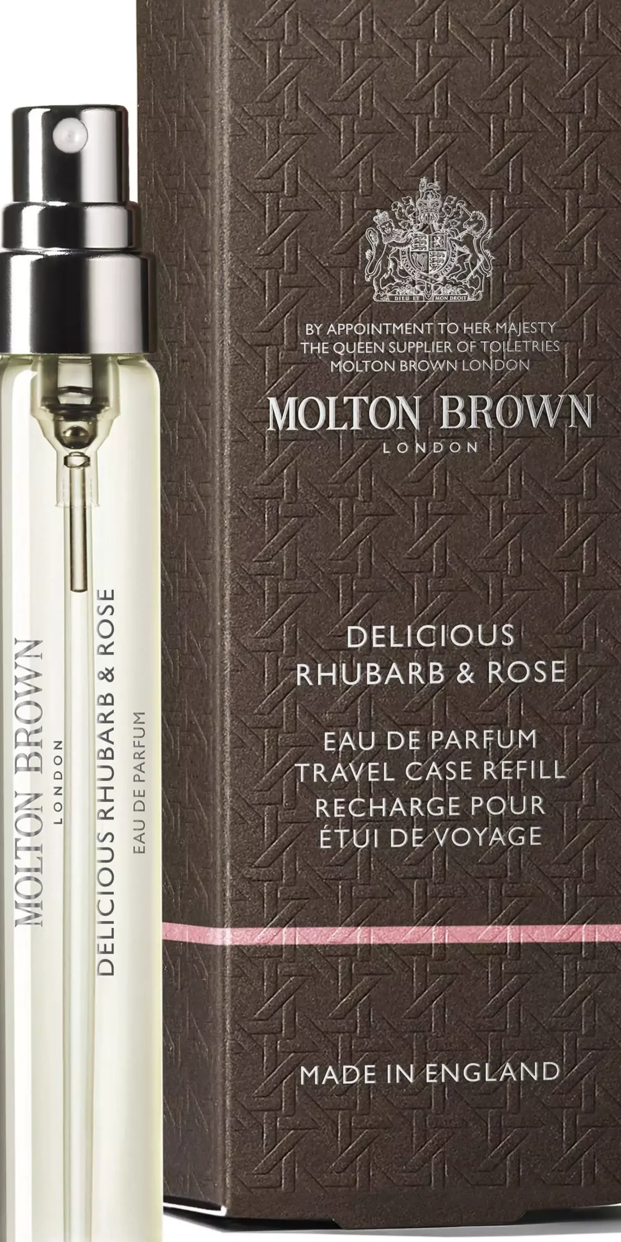 Molton Brown Delicious Rhubarb & Rose Eau de Parfum Travel Case Refill 7,5 ml