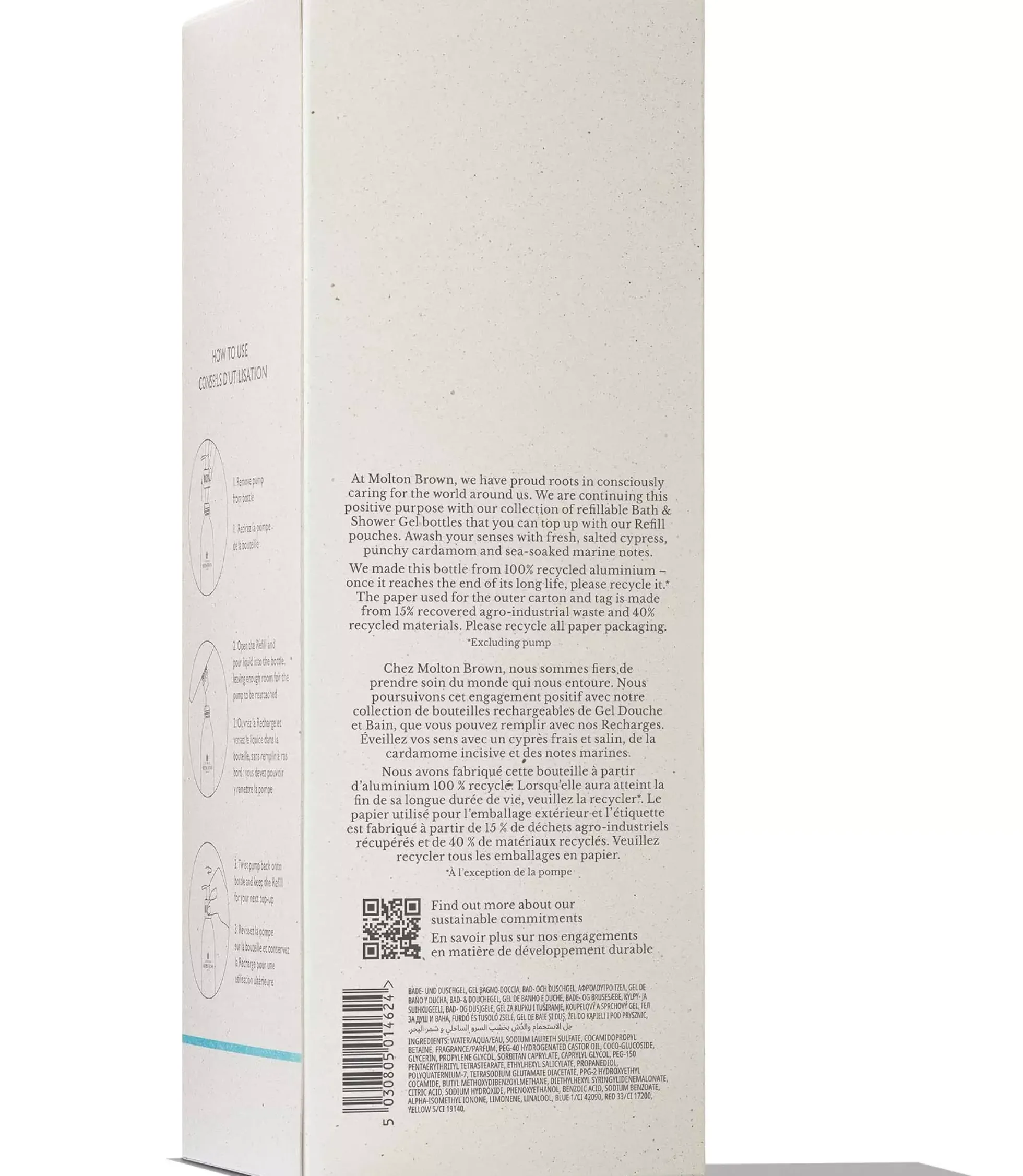 Molton Brown Infinite Bottle Coastal Cypress & Sea Fennel Bath & Shower Gel 400 ml