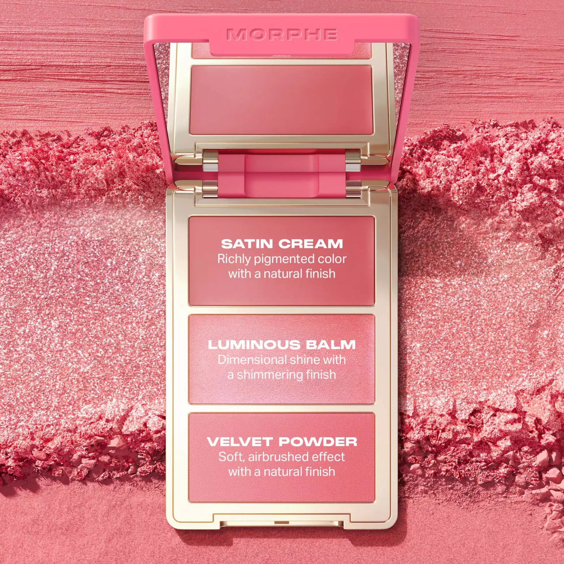 Morphe Cheek Thrills Multi-Finish Face Trio After Party