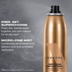Morphe Continuous Prep & Set Mist+ Supercharged With Antioxidants And Ceramides Full-Size