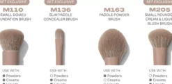 Morphe Iced Mocha 4-Piece Face Brush Set