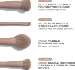 Morphe Iced Mocha 4-Piece Face Brush Set