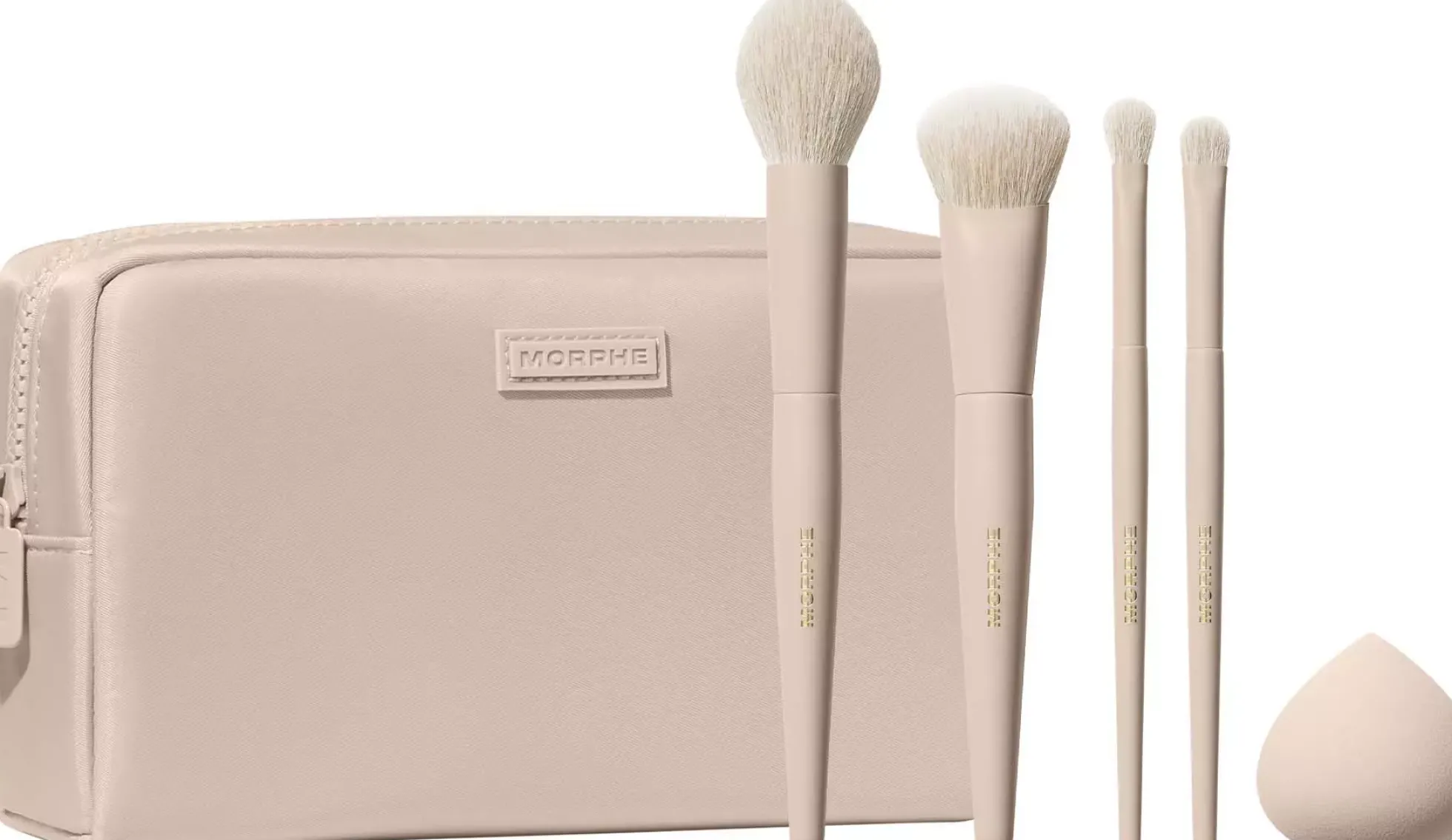 Morphe Oat Latte 5-Piece Face & Eye Brush Set