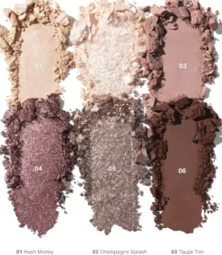 Morphe 6-Pan Eyeshadow Palette Rich Glitch