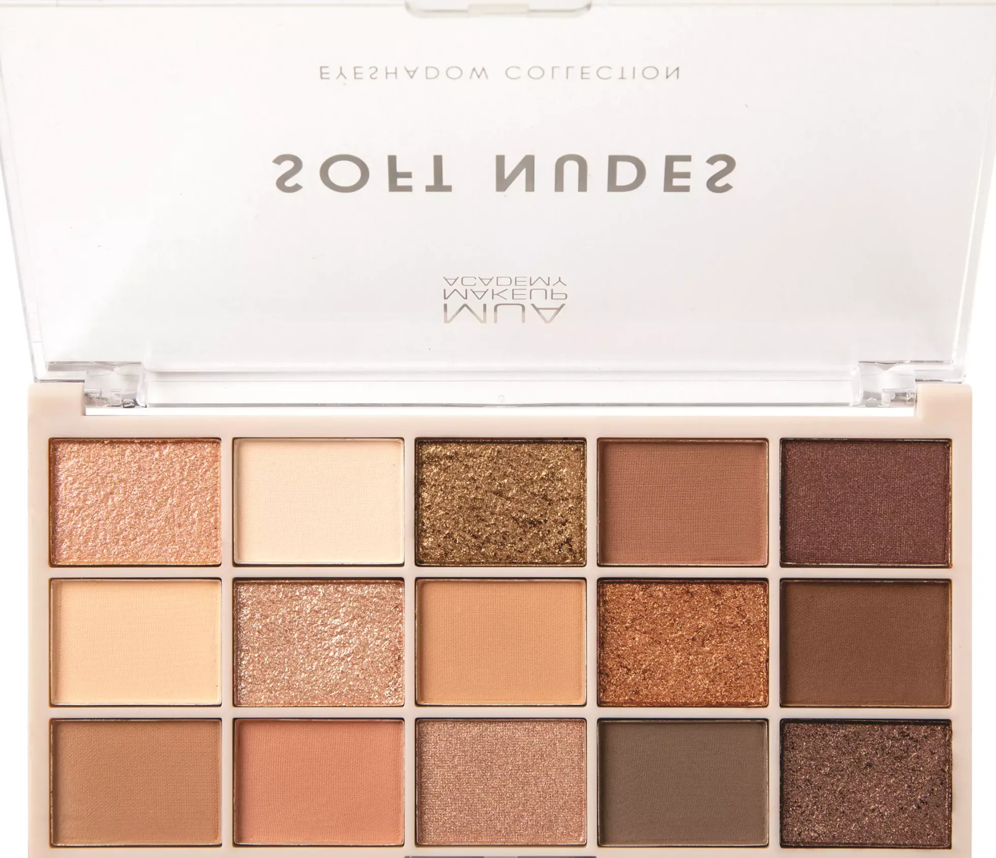 MUA Makeup Academy Eyeshadow Palette 15 Shades Soft Nudes