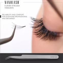 Nanolash Eyelash Tweezers Curved