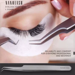 Nanolash Eyelash Tweezers L Shape