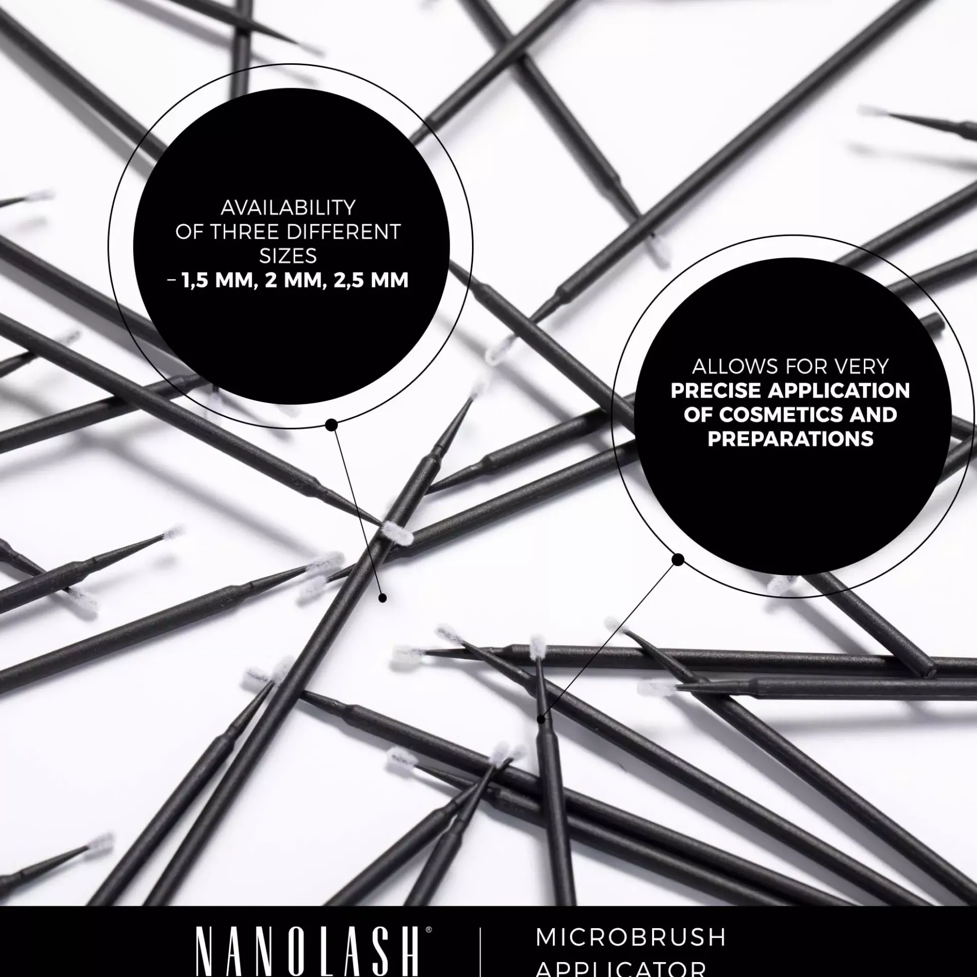 Nanolash Microbrush Applicators 2 mm