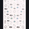 NEONAILLet Them Glow Nail Stickers Boho Silver