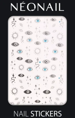 NEONAILLet Them Glow Nail Stickers Boho Silver