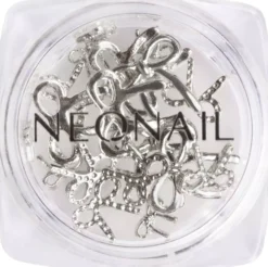 NEONAIL Nail Art 3D Silver bows