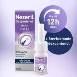 Nezeril Dexpantenol 0,25mg/ml Nässpray 7,5 ml