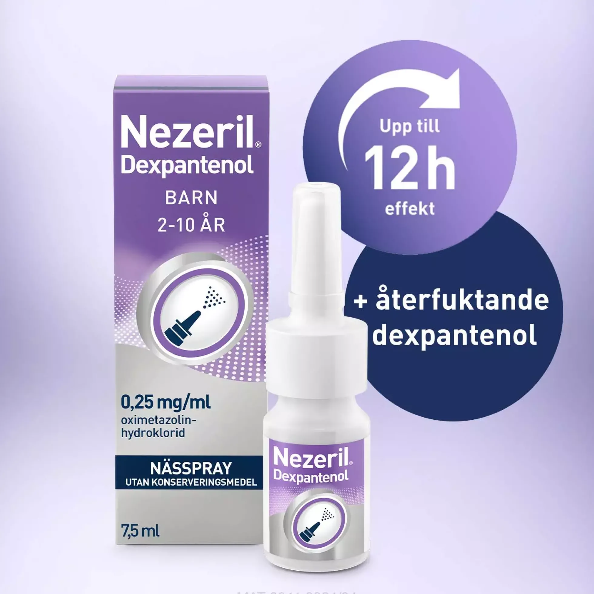 Nezeril Dexpantenol 0,25mg/ml Nässpray 7,5 ml