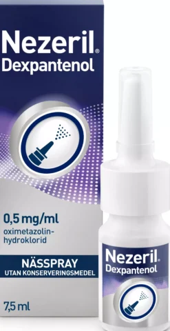Nezeril Dexpantenol 0,5 mg/ml Nässpray 7,5 ml
