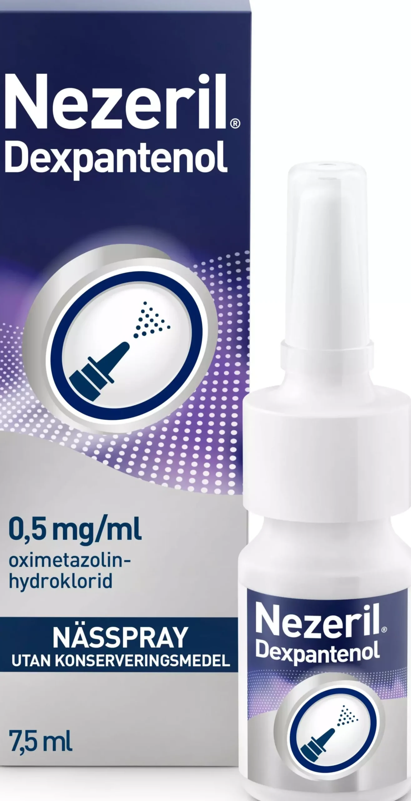 Nezeril Dexpantenol 0,5 mg/ml Nässpray 7,5 ml