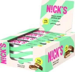 NICK'S Protein bar choco crush 50 g x 12