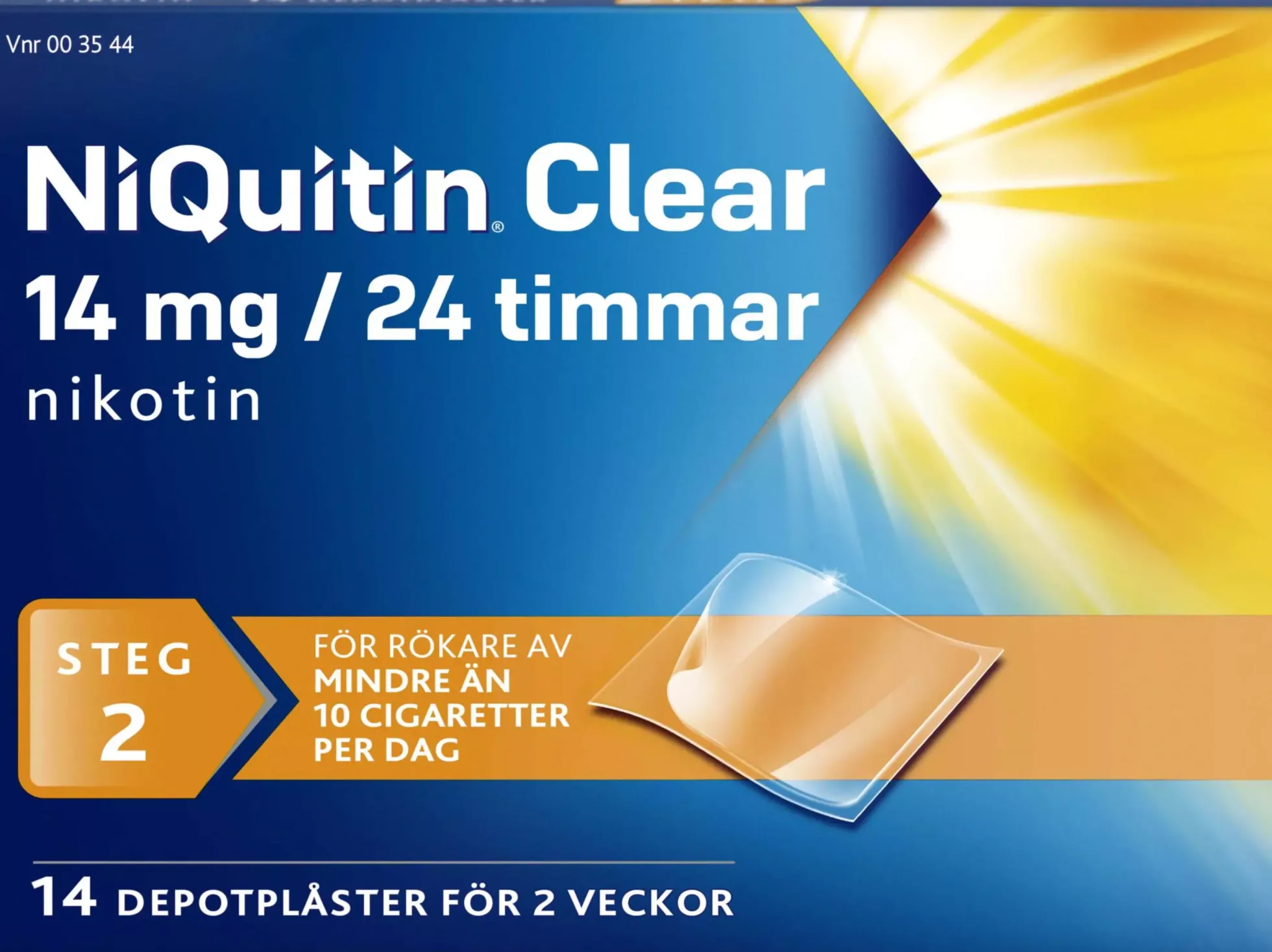NiQuitin Clear 14 mg/24 Timmar Depotplåster 14 st
