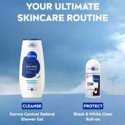 NIVEA Antiperspirant Deo Black & White Original Roll On 50 ml