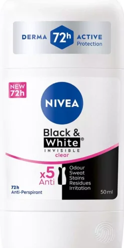 NIVEA Black & White Anti-Perspirant Stick 50 ml