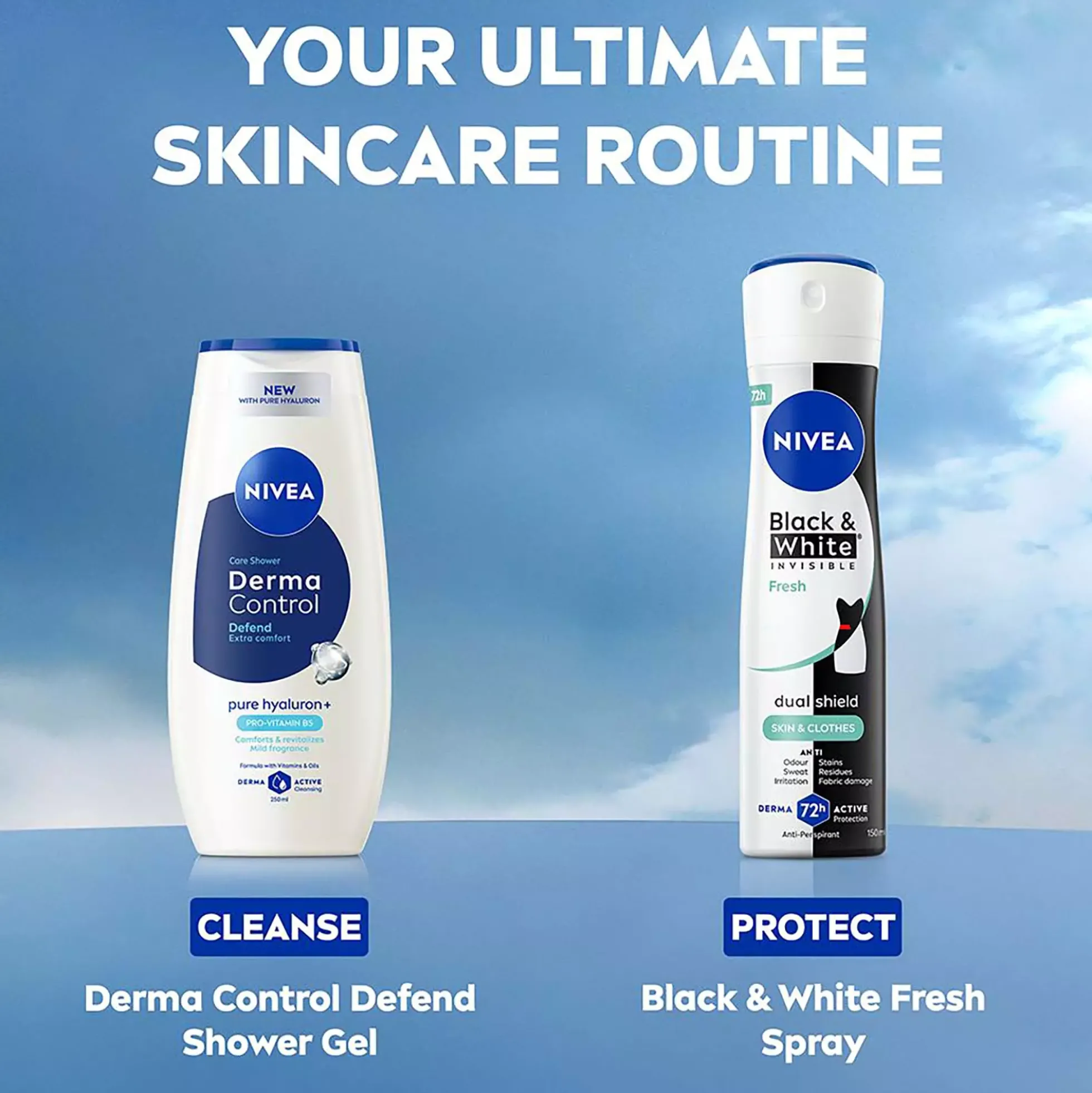 NIVEA Black & White Fresh Spray 150 ml