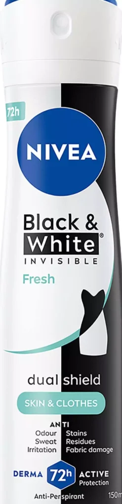 NIVEA Black & White Fresh Spray 150 ml