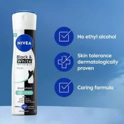 NIVEA Black & White Fresh Spray 150 ml